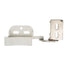 Amerock Marathon CM2606-14 Nickel, White 1/2" Overlay Knife Hinge, Single