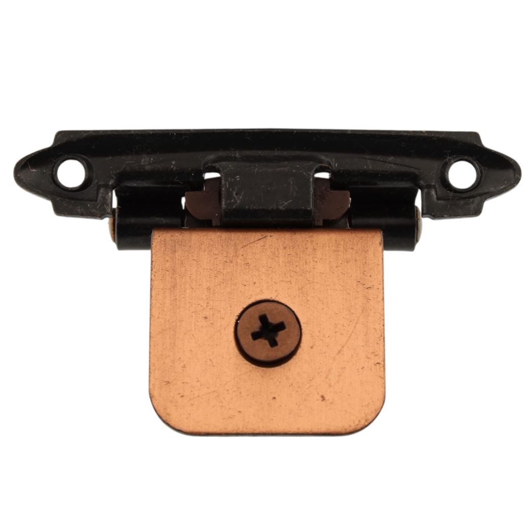 Single Demountable Cabinet Hinge Variable Overlay Antique Copper CM7751-AC