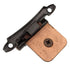 Single Demountable Cabinet Hinge Variable Overlay Antique Copper CM7760-AC