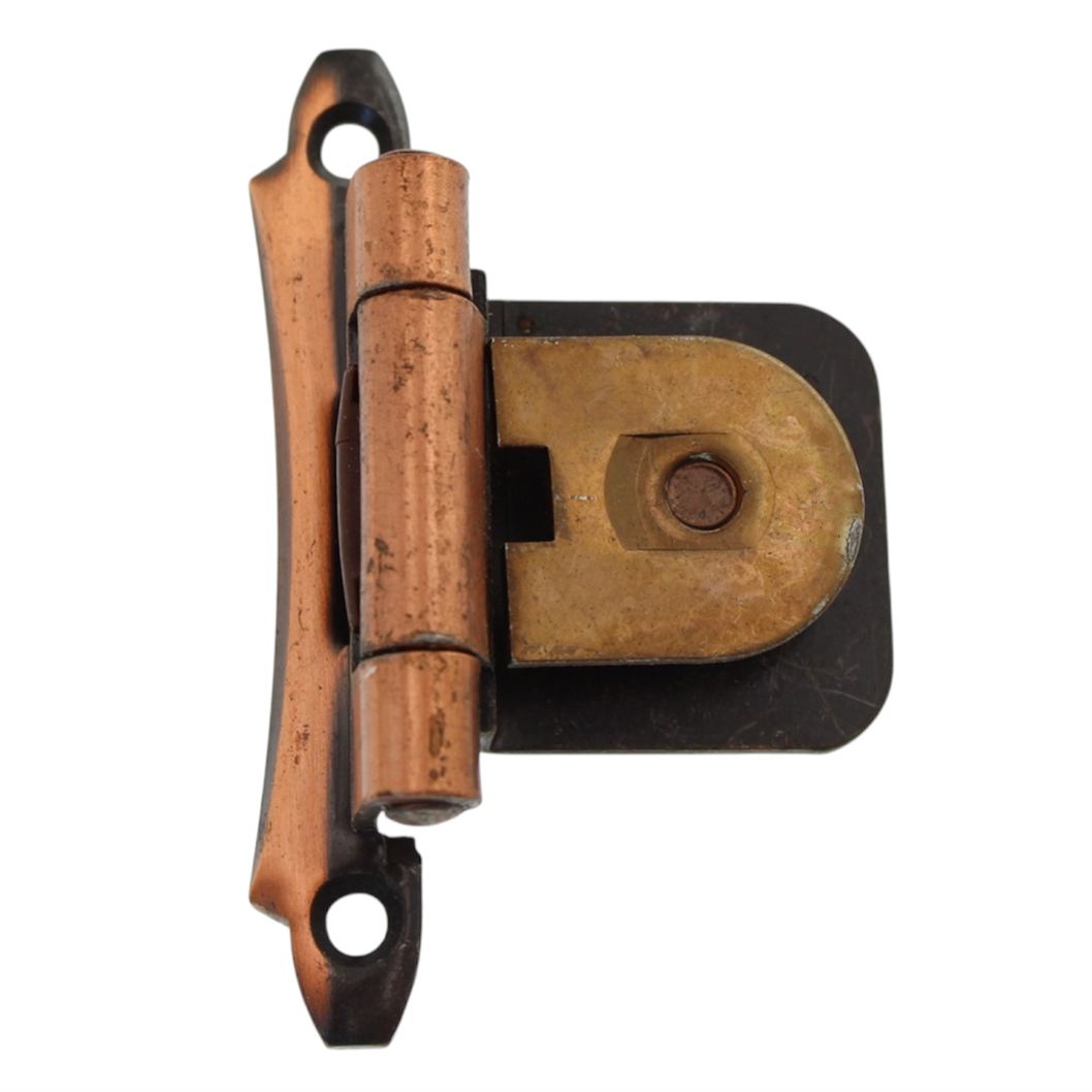 Single Demountable Cabinet Hinge Variable Overlay Antique Copper CM7760-AC