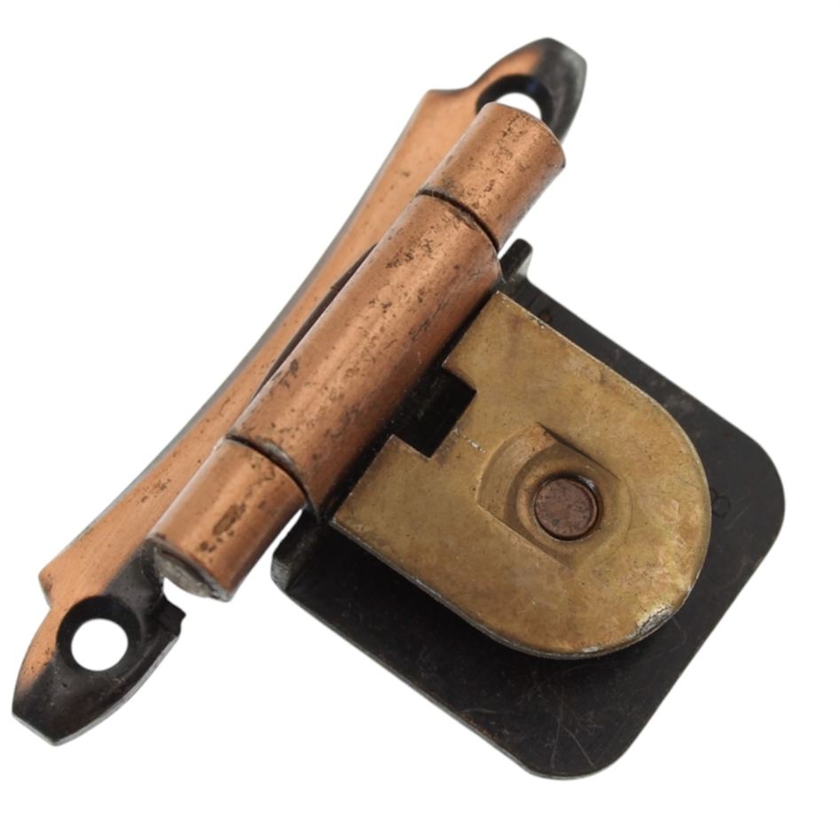 Single Demountable Cabinet Hinge Variable Overlay Antique Copper CM7760-AC