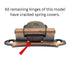 Single Demountable Cabinet Hinge Variable Overlay Antique Copper CM7760-AC