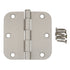 Warwick 3 1/2" Door Hinge 5/8" Radius Corner Satin Nickel BDA3012SN