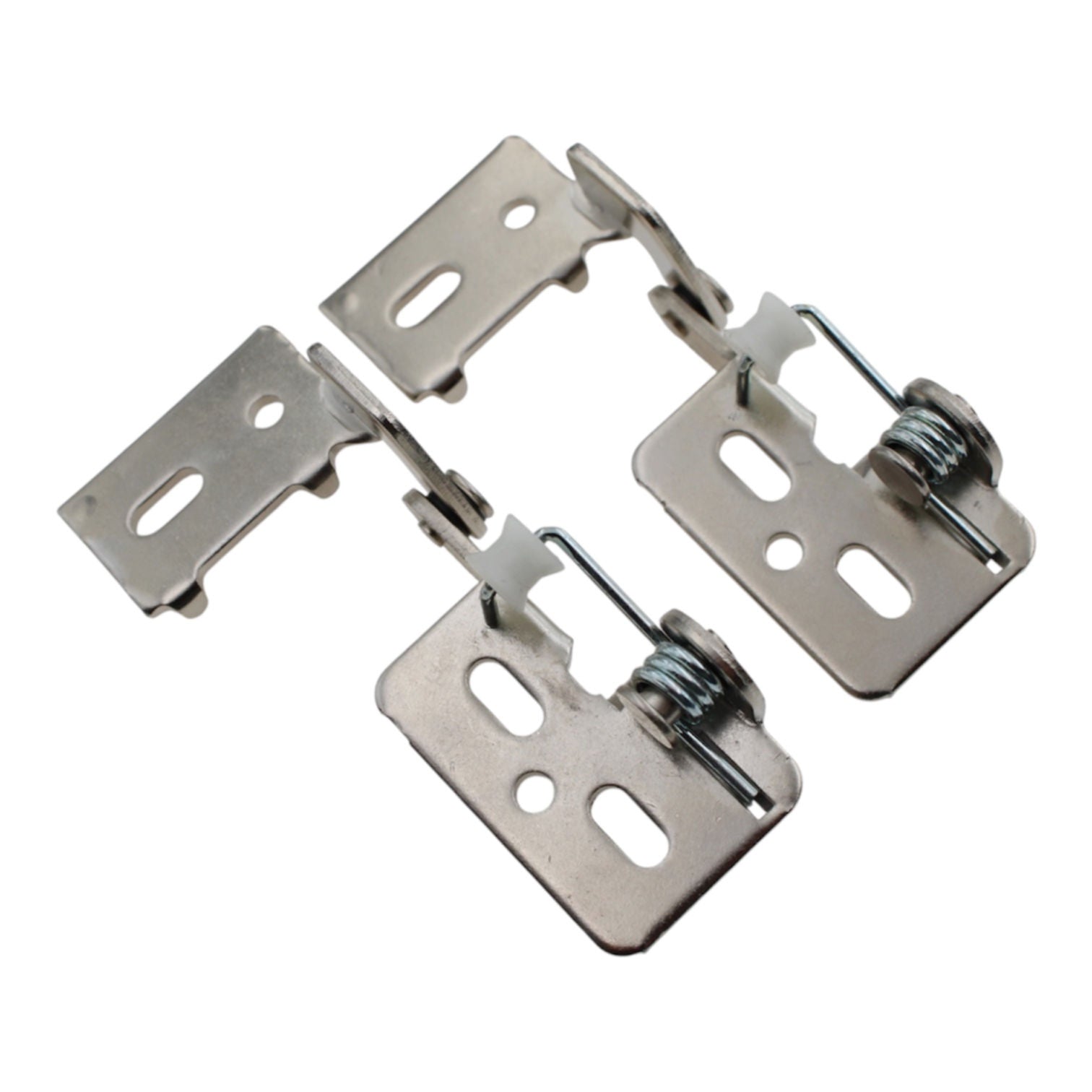 Pair Pivot Knife Cabinet Hinge 1/2" Overlay Chrome Steel Fastec H6.5CR