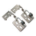 Pair Pivot Knife Cabinet Hinge 1/2" Overlay Chrome Steel Fastec H6.5CR