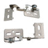 Pair Pivot Knife Cabinet Hinge 1/2" Overlay Chrome Steel Fastec H6.5CR