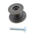 Pride Industrial 1-1/4 inch Round Cabinet Knob Distressed Pewter K80980-BNMDL