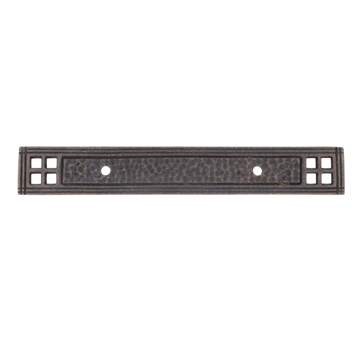 Belwith Kingston Antique Satin Bronze Rectangular Backplate 3"cc M79