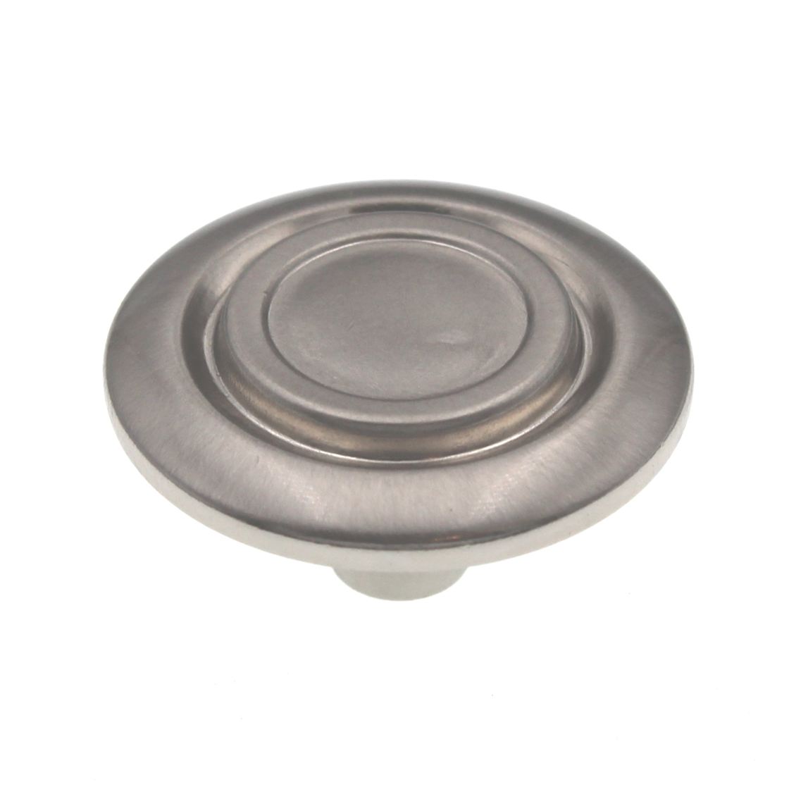Hickory Hardware Cavalier Satin Nickel Disc 1 3/8" Cabinet Knob Pull P121-SN