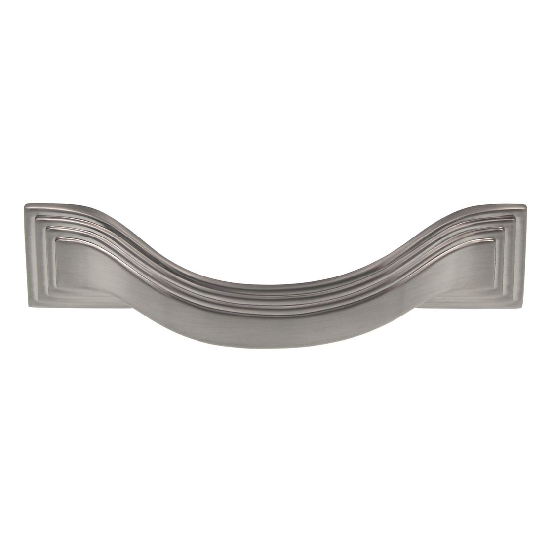 Satin Nickel 3 1/2"cc Concave Cabinet Handle Pulls P3100-SN Belwith Hickory Deco