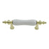Liberty Cabinet Pull Polished Brass White Ceramic 3" CTC P50031C-PBW