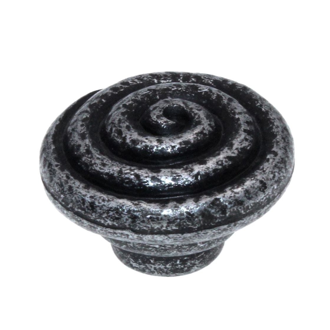 10 Pack Hickory Hardware Manchester Vibra Pewter 1 1/4" Swirl  Cabinet Knob Pulls P7351-VP