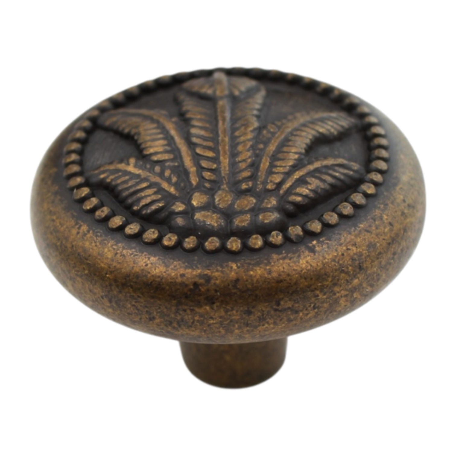 Hickory P7531-WDA Windover Antique 1 3/8" Palm Leaf Knob Pulls West Indies