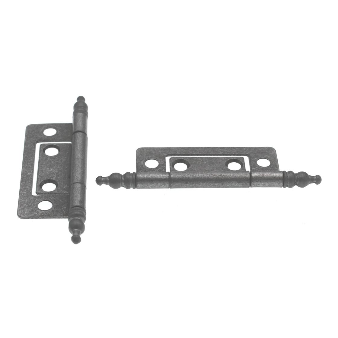 Hickory Hardware Self Mortise 2" Minaret Cabinet Hinges Silver Medallion P8294-SM