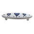 Liberty Betsy Fields 3" CTC Cabinet Pull White Ceramic Blue Heart Nickel PBF690Y