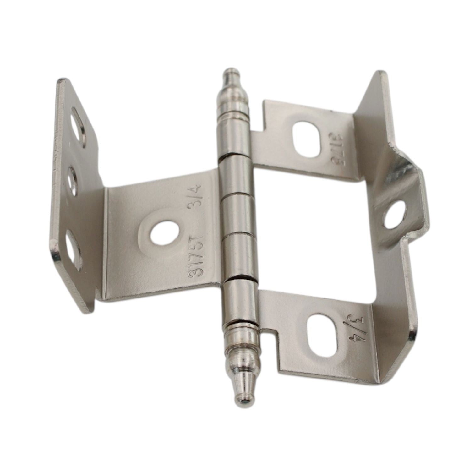 Amerock Satin Nickel Full Inset Hinge 3/4" Full Wrap Minaret Tip PK3175TM-G10