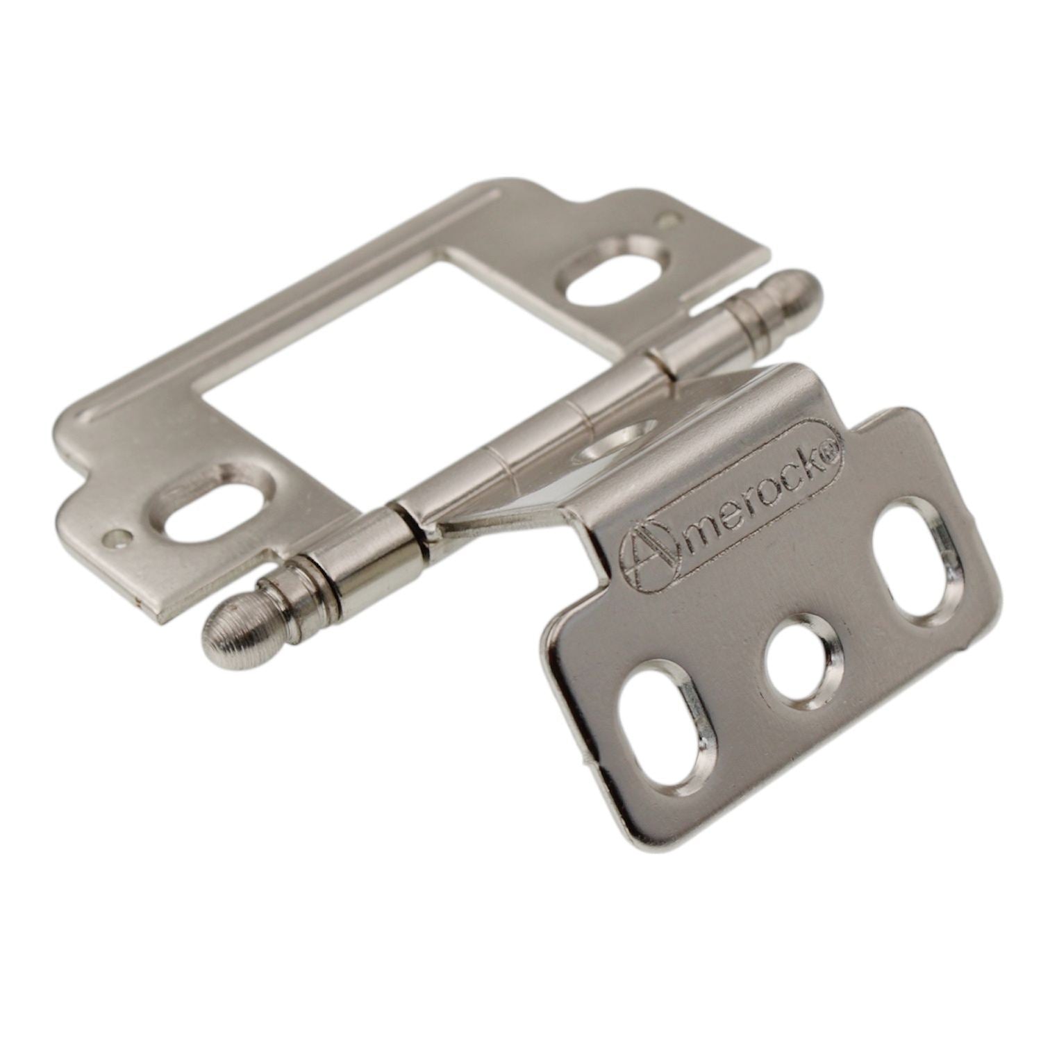 Amerock 3/4" Full Inset Wrap Hinge Nickel Ball Tip PK3180TB14