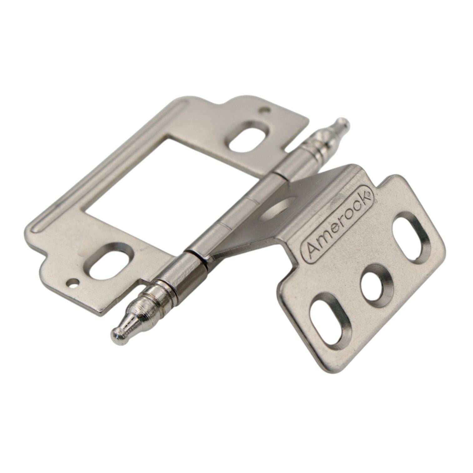 Amerock Satin Nickel Full Inset Partial Wrap Hinge Minaret Tip PK3180TM-G10