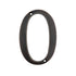 Aged Bronze Metal 4 inch Flush House Address Numbers, Bold Readable Font