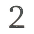 Aged Bronze Metal 4 inch Flush House Address Numbers, Bold Readable Font