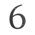 Aged Bronze Metal 4 inch Flush House Address Numbers, Bold Readable Font