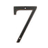 Aged Bronze Metal 4 inch Flush House Address Numbers, Bold Readable Font