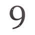 Aged Bronze Metal 4 inch Flush House Address Numbers, Bold Readable Font