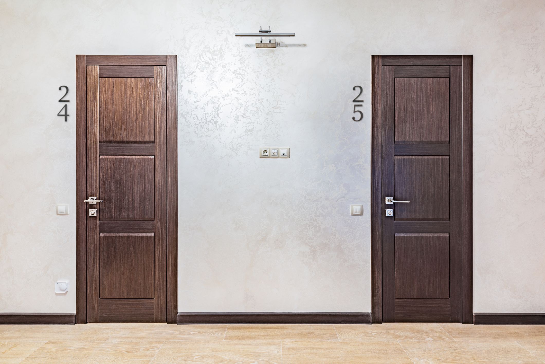 Aged Bronze Metal 4 inch Flush House Address Numbers, Bold Readable Font