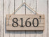 Aged Bronze Metal 4 inch Flush House Address Numbers, Bold Readable Font