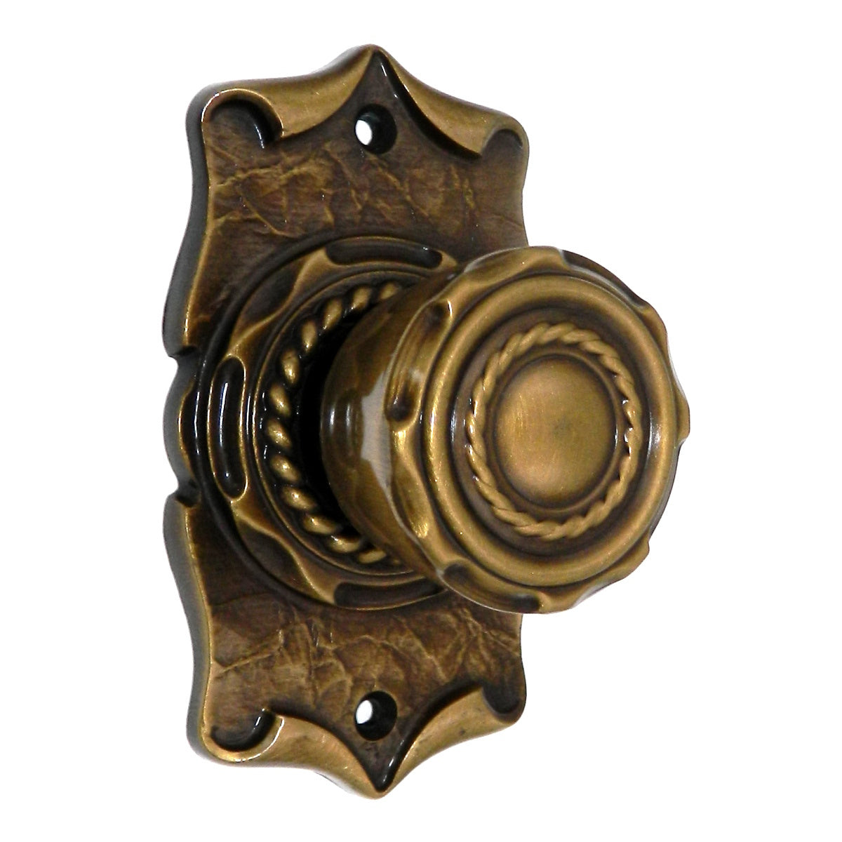Vintage Amerock Carriage House Stationary Door Knob Set Antiguo Inglés 9034-AE
