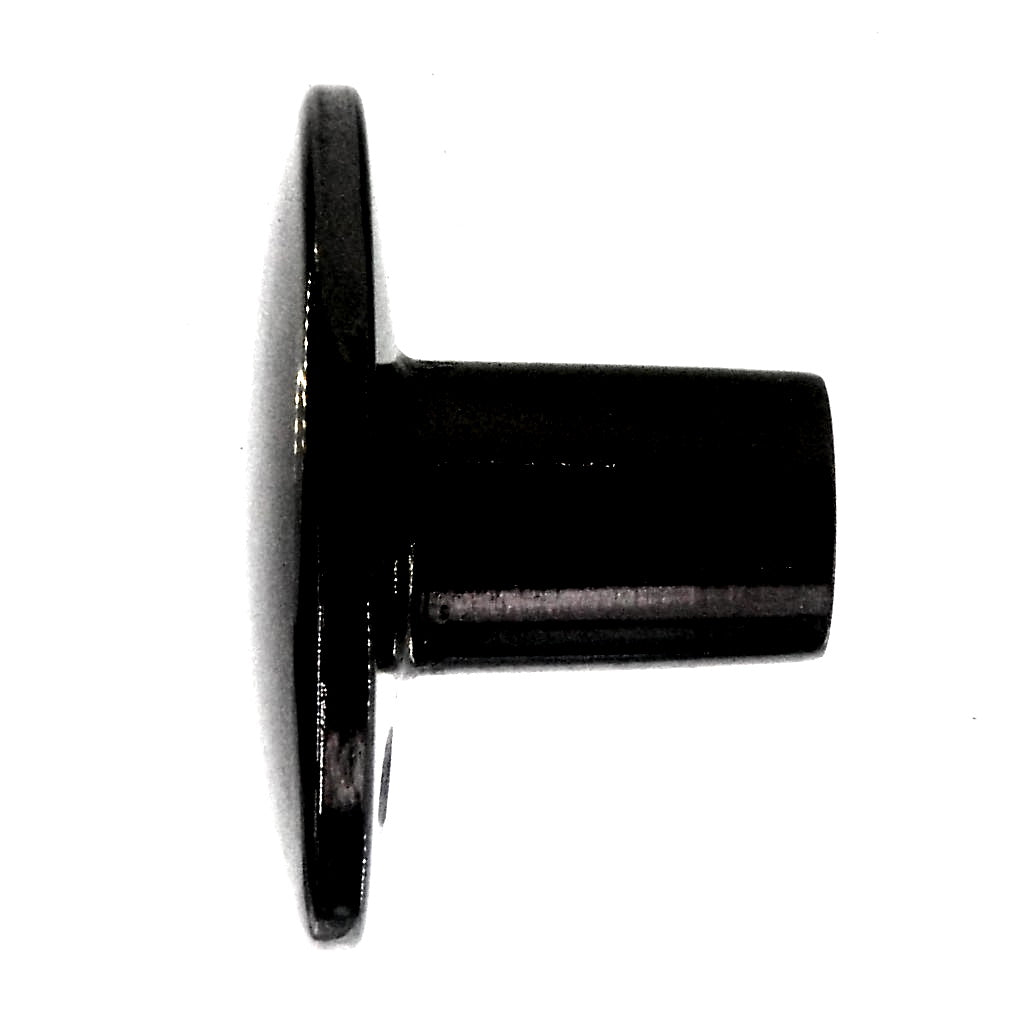 Vintage Amerock Forges Black Chrome 1-3/16" Round Cabinet Knob B312-B-LB