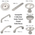 Keeler Annapolis Satin Nickel Round 1 1/2" Solid Brass Cabinet Knob P403