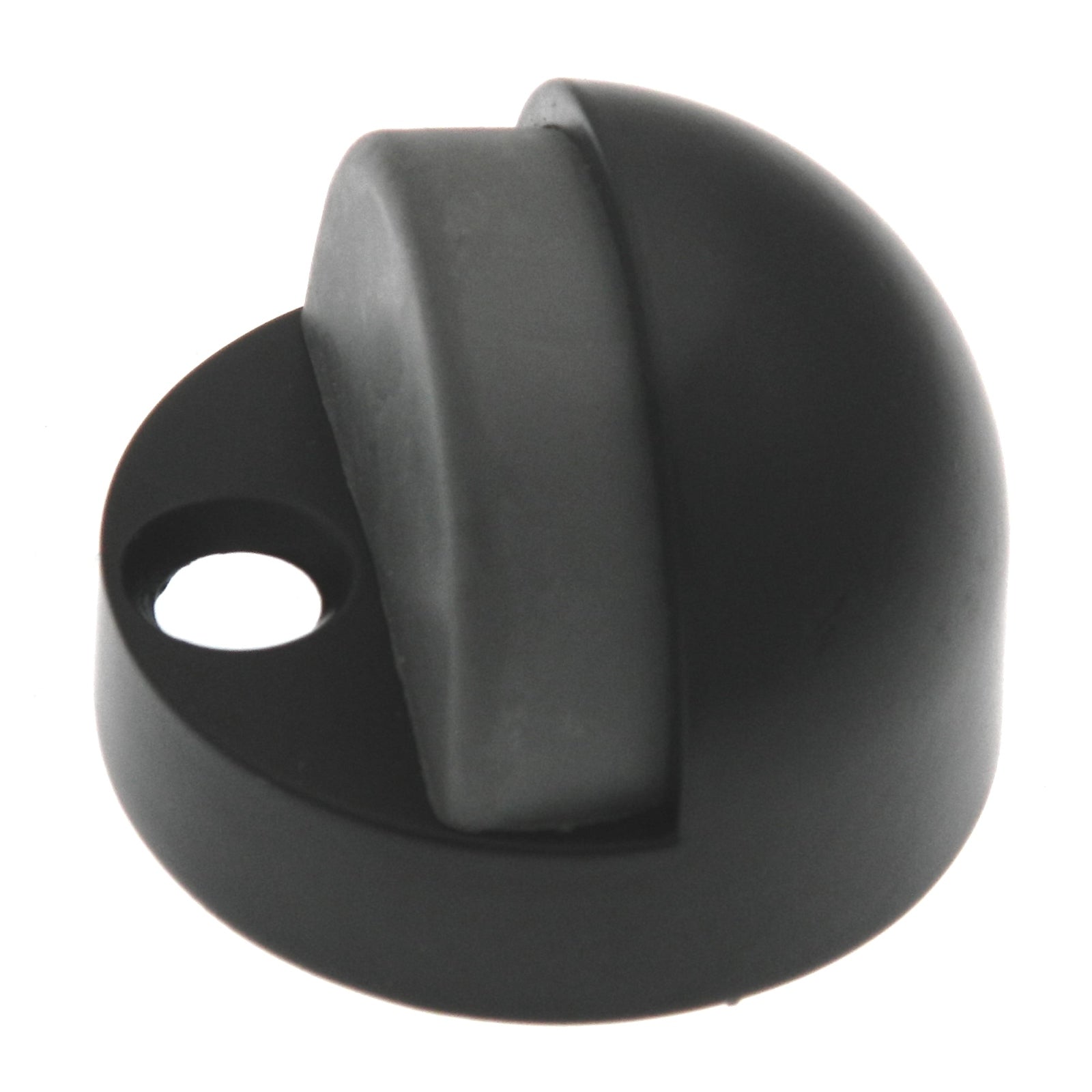 Warwick Dome Montaje en piso Tope de puerta de perfil alto de 1/2" Negro BH2011BL