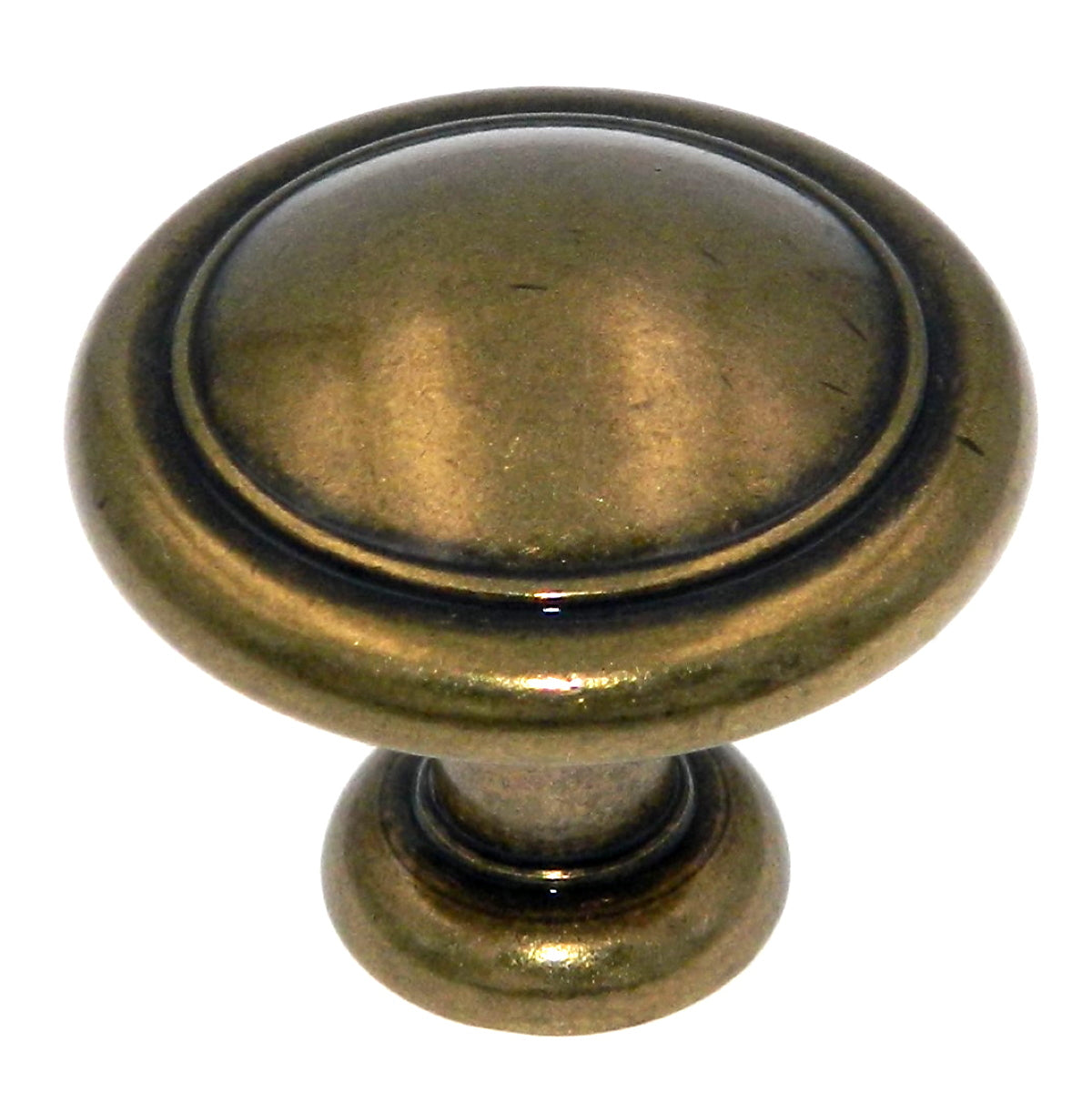 Amerock Reflections Regency Brass BP1387R1 - Pomo redondo para gabinete (1 1/4 pulgadas)