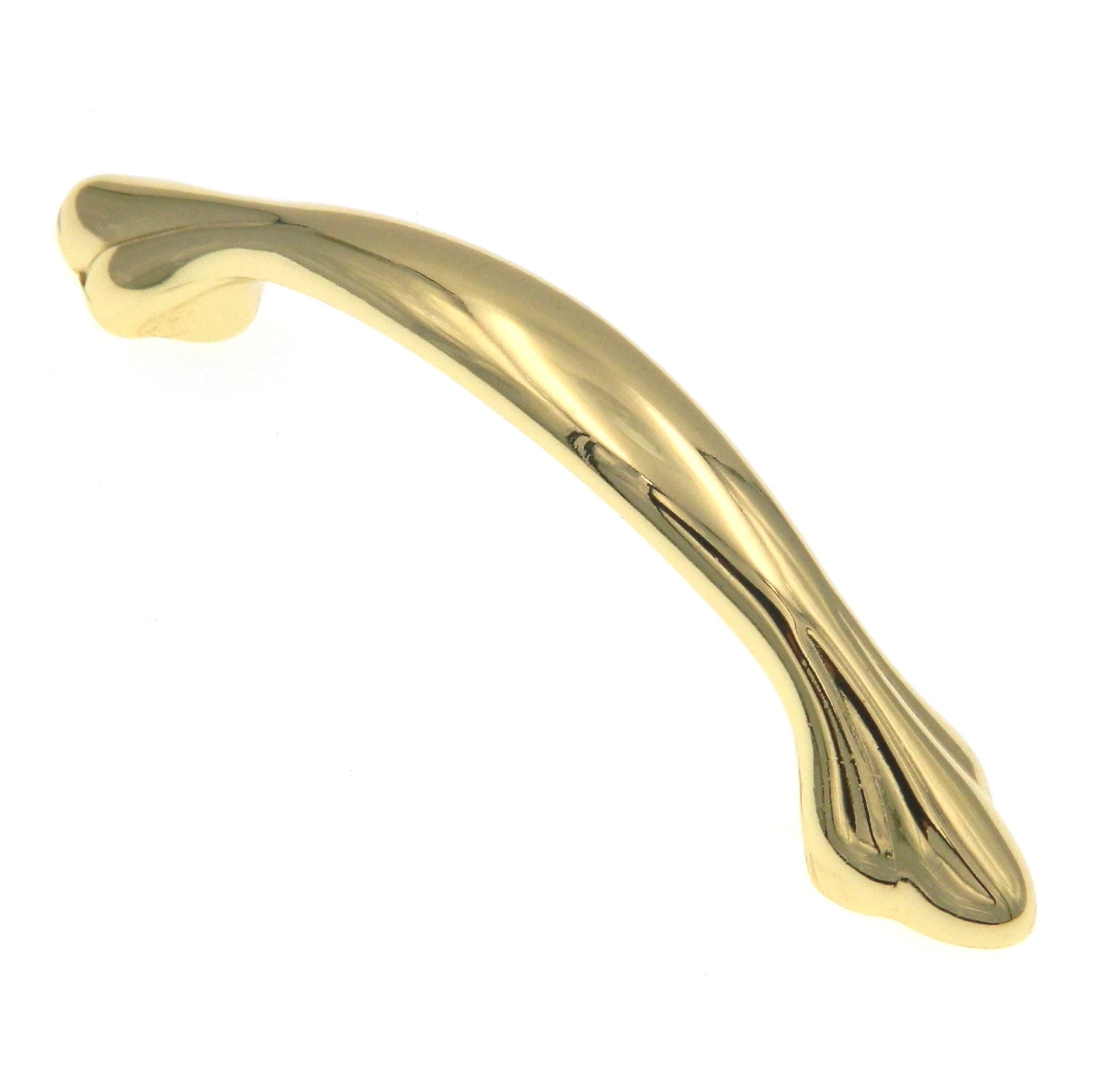 Amerock Radiance BP1394-3 Tirador de manija de gabinete liso con arco de latón pulido de 3 "cc