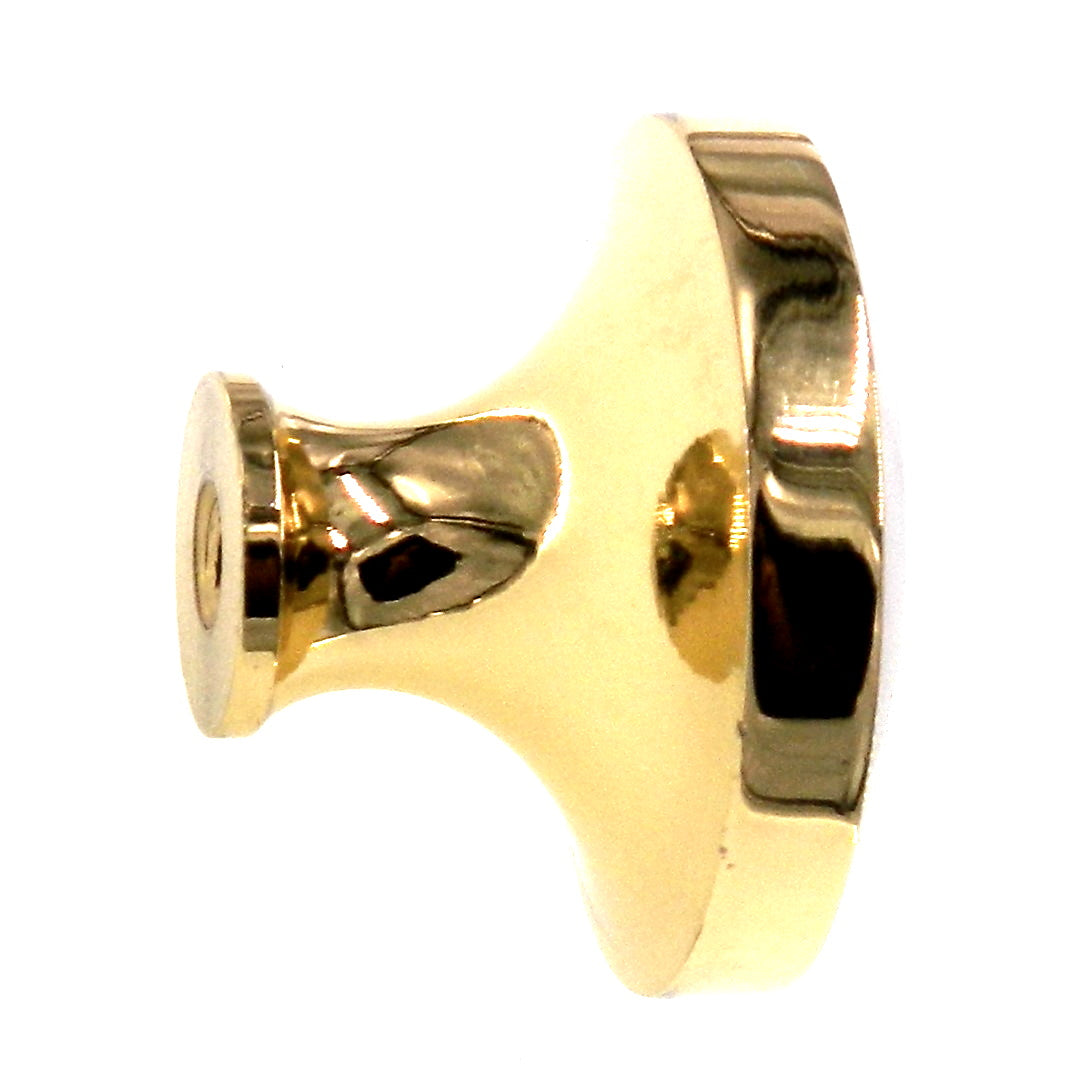 Amerock Advantage Bright Brass, Almond 1-1/4" Round Cabinet Knob Pull BP1422-30A