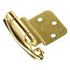Pair of Amerock BP1456-3 Solid Brass 3/8" Inset Face Mount Self-Closing Cabinet Hinges
