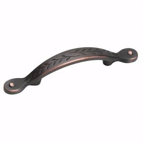 BP1580-ORB Oil Rubbed Bronze 3"cc Floral Handle Pulls Amerock Inspirations