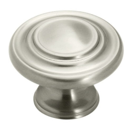Amerock Inspirations BP1586-G10 Tirador de perilla de gabinete con anilla de 1 3/8" de níquel satinado