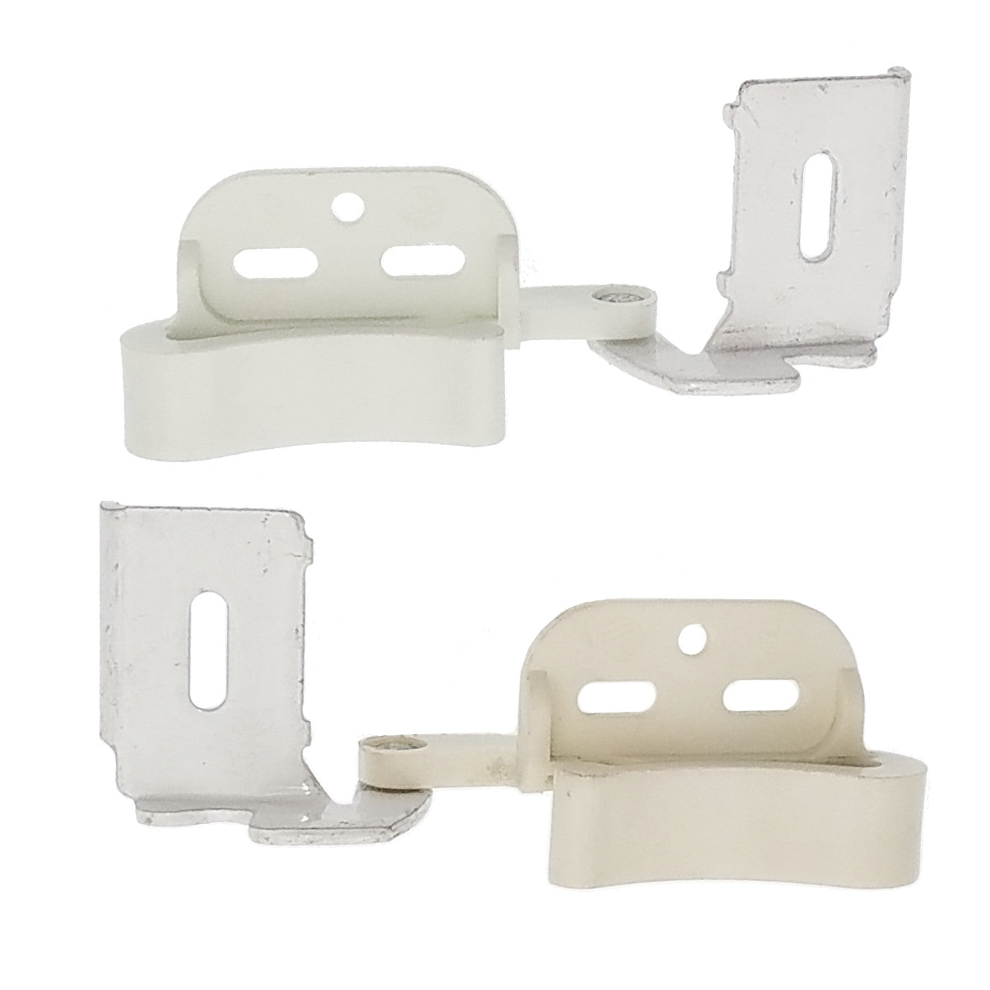 Left and Right Amerock Marathon 1/2" Overlay Knife Hinges Full Wrap White CM2665-W