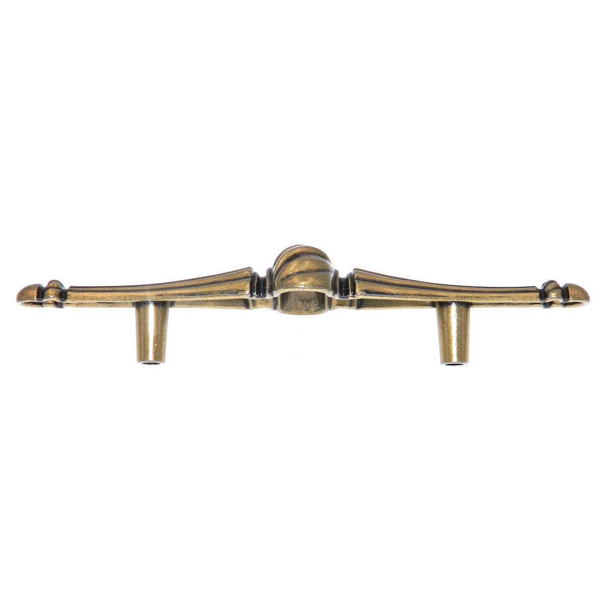 Vintage Amerock LaCroix Burnished Brass 3"cc Cabinet Bar Pull Handle BP290-BB