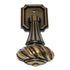 Vintage Amerock LaCroix Burnished Brass 3-3/4" Fixed Pendant Pull BP293-BB