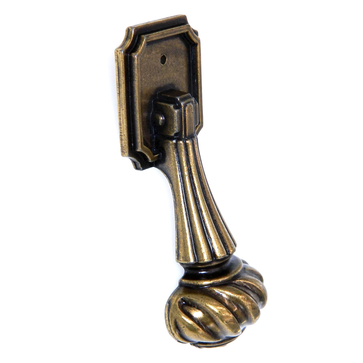Vintage Amerock LaCroix Burnished Brass 3-3/4" Fixed Pendant Pull BP293-BB