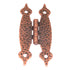 Amerock Antique Copper Cabinet "H" Hinges Flush Surface Mount BP3404AC, Set of 2