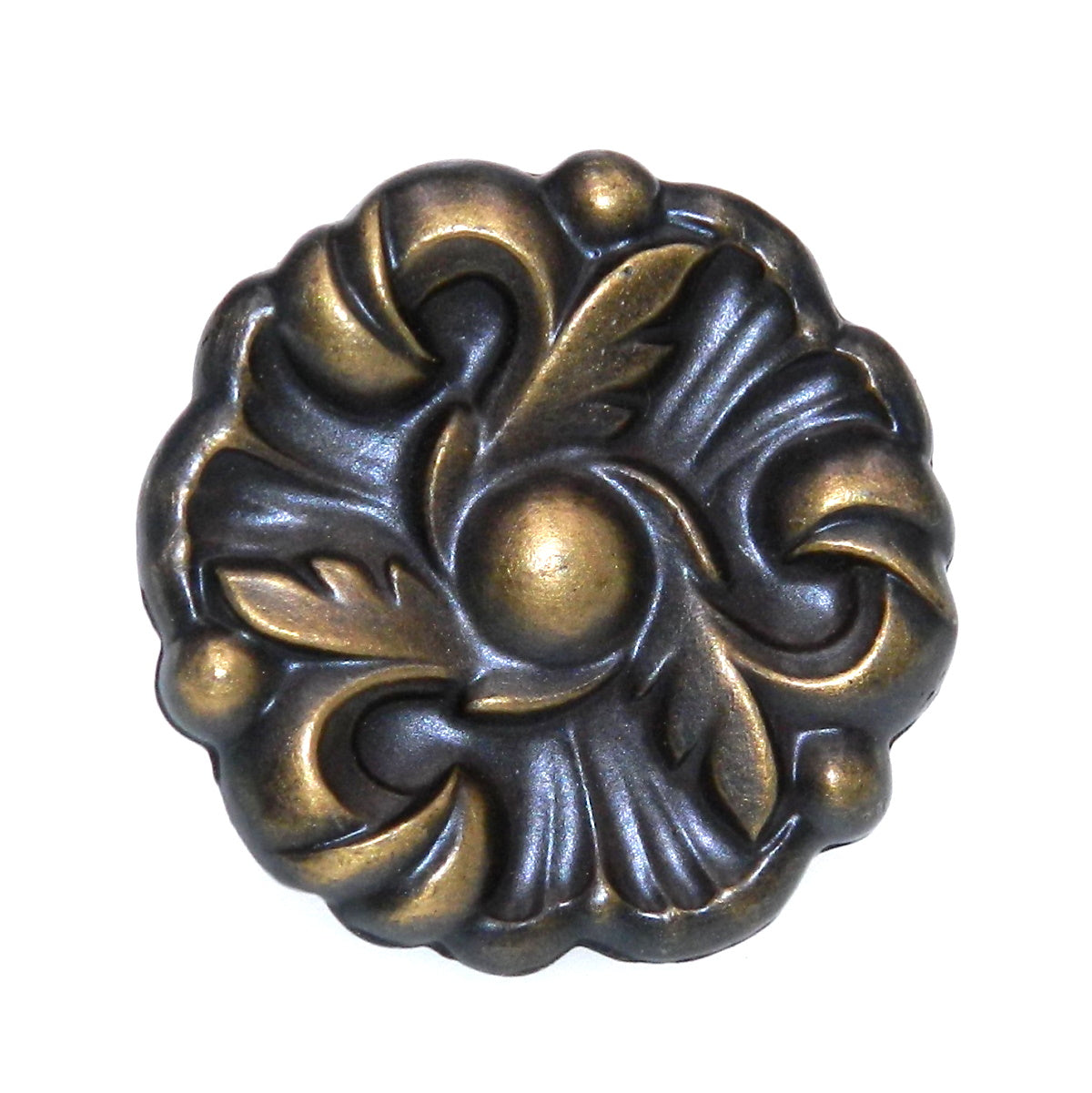 Amerock Provincial Antique English 1-1/2" Floral Cabinet Knob Pull BP3410-AE
