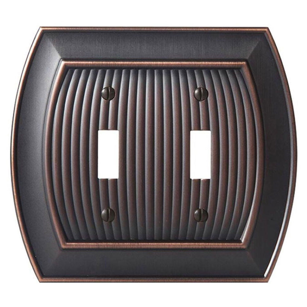 Amerock Sea Grass BP36529ORB - Placa de pared para interruptor de palanca, bronce aceitado