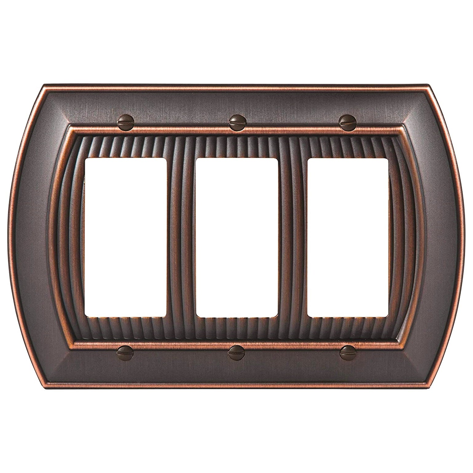 Amerock Sea Grass BP36534ORB - Placa de pared con interruptor basculante, bronce aceitado