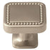 Amerock Carolyne Satin Nickel 1 1/4 inch Square Cabinet Knob BP36582G10