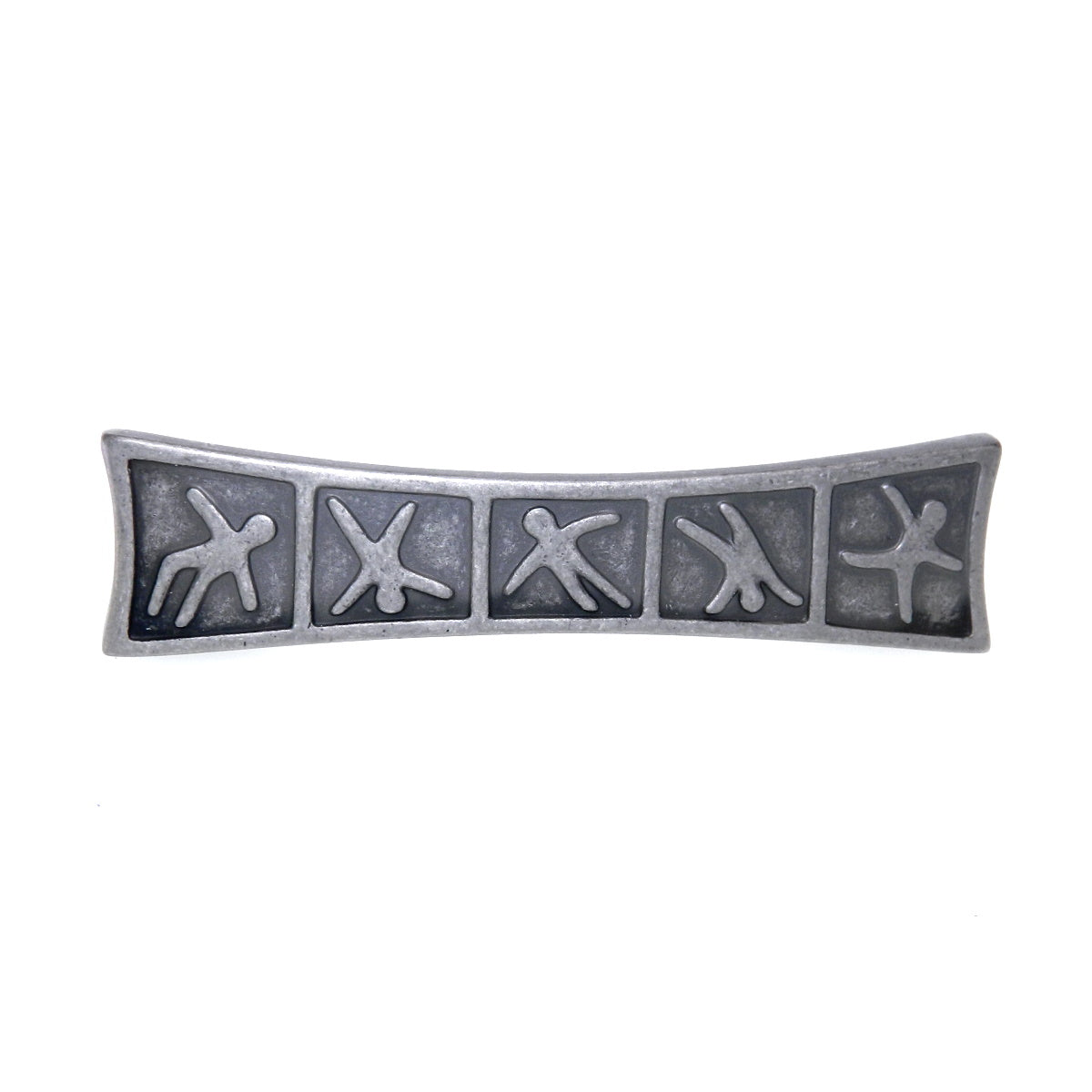 Amerock Poser Weathered Nickel 3"cc Figures Cabinet Handle BP4445-WN