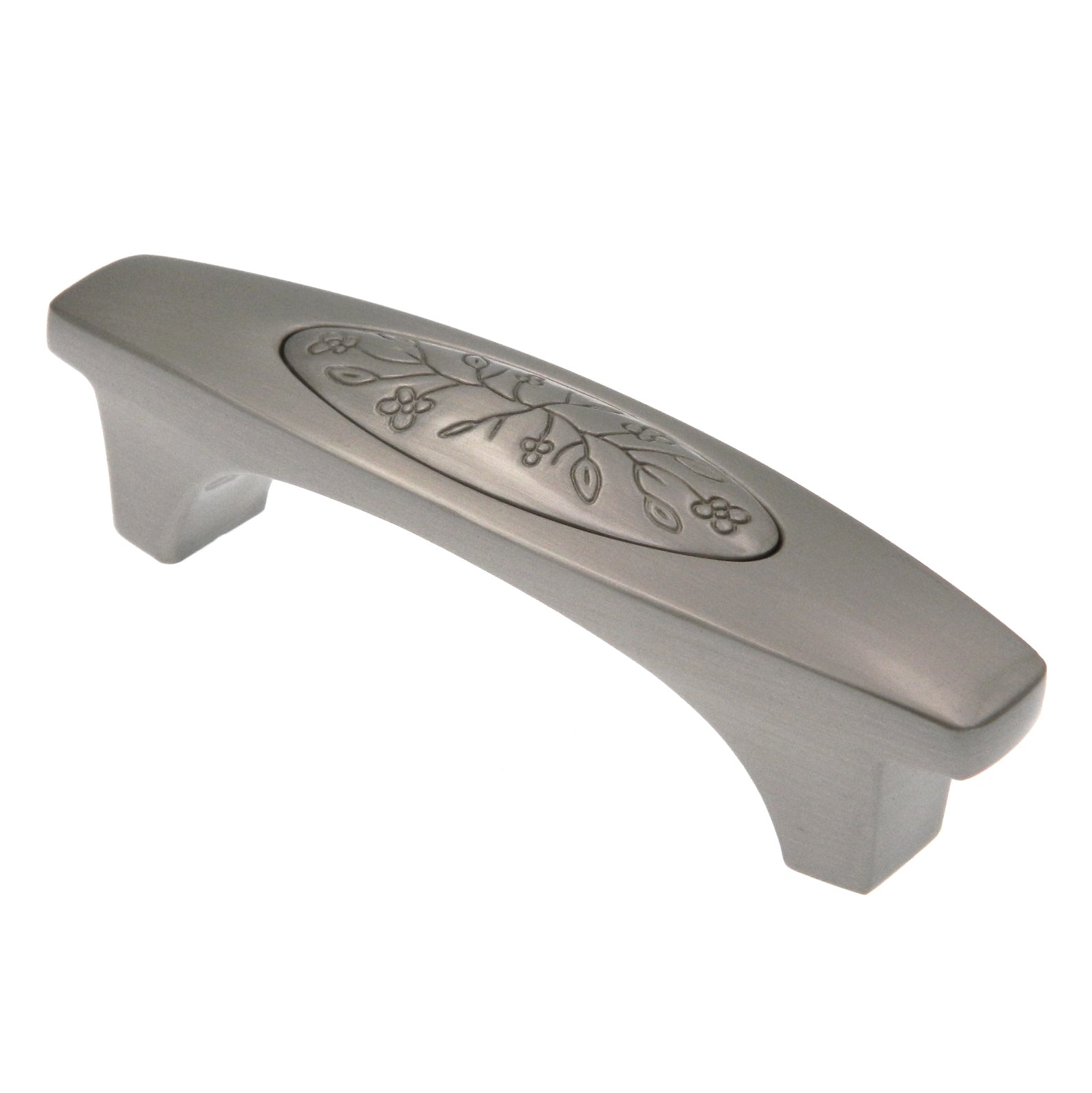 Amerock Vineyard Satin Nickel 3" Center to Center Leaf Cabinet Handle Pull BP4473G10